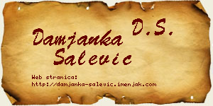 Damjanka Salević vizit kartica